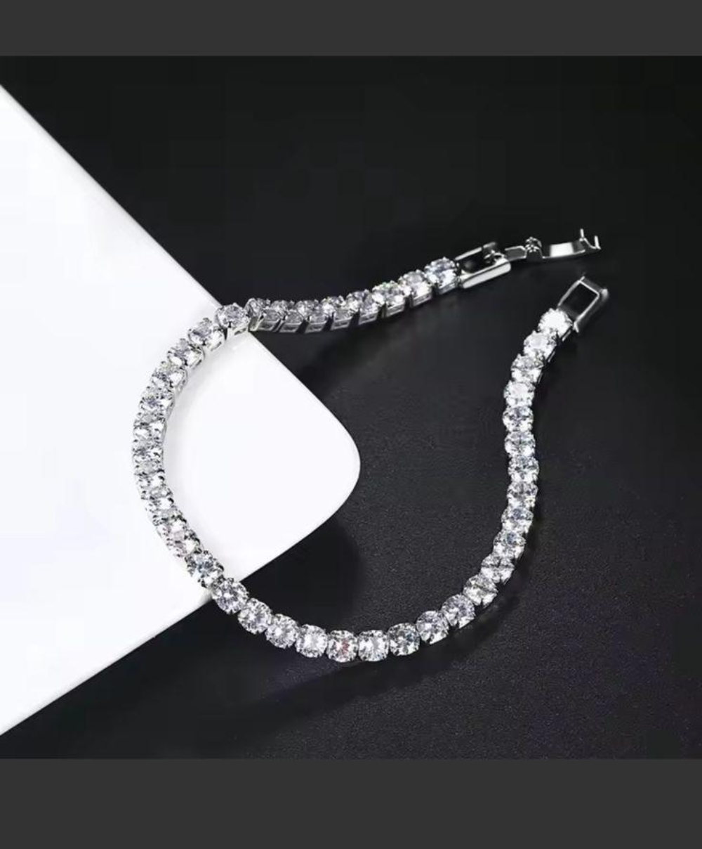Zirconia Tennis Bracelet –In stock